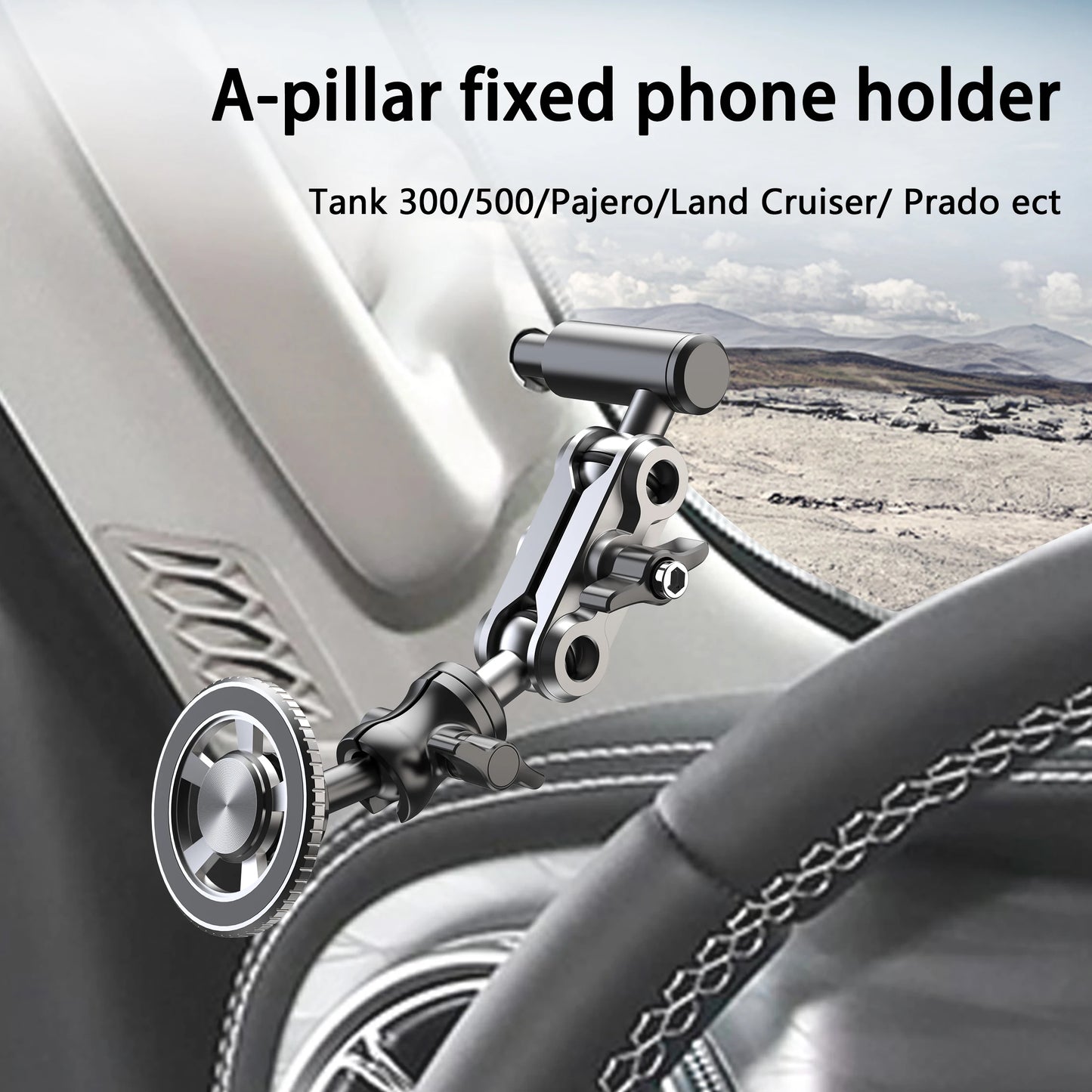 Magsafe Armrest Car Phone Holder-Heavy Duty Mount for SUV & Trucks