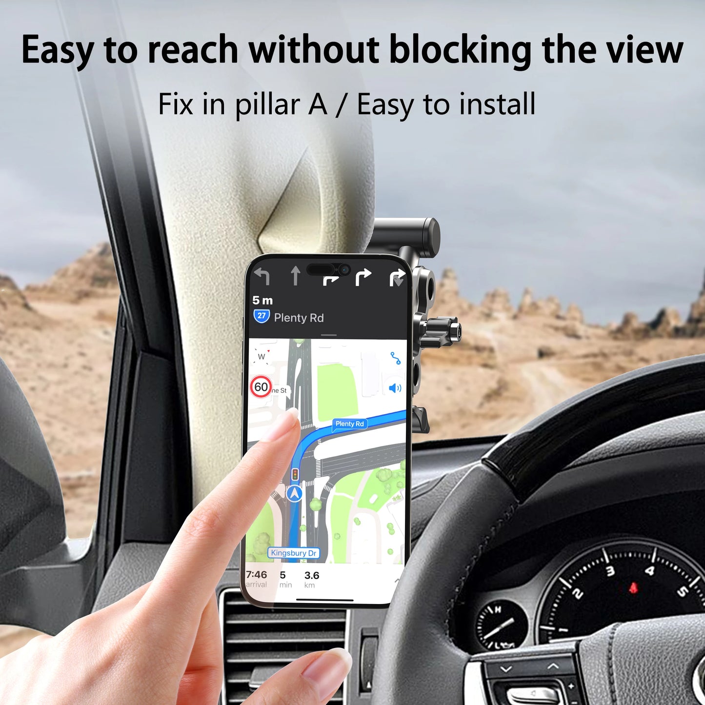 Magsafe Armrest Car Phone Holder-Heavy Duty Mount for SUV & Trucks