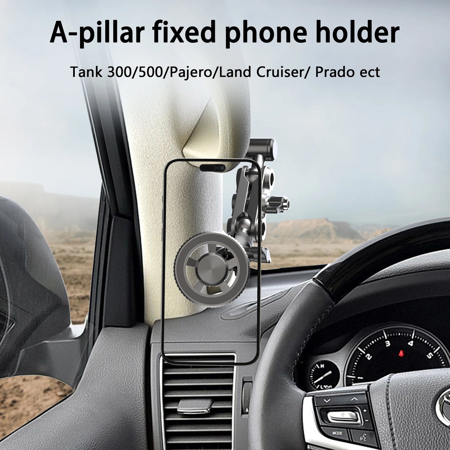 Magsafe Armrest Car Phone Holder-Heavy Duty Mount for SUV & Trucks